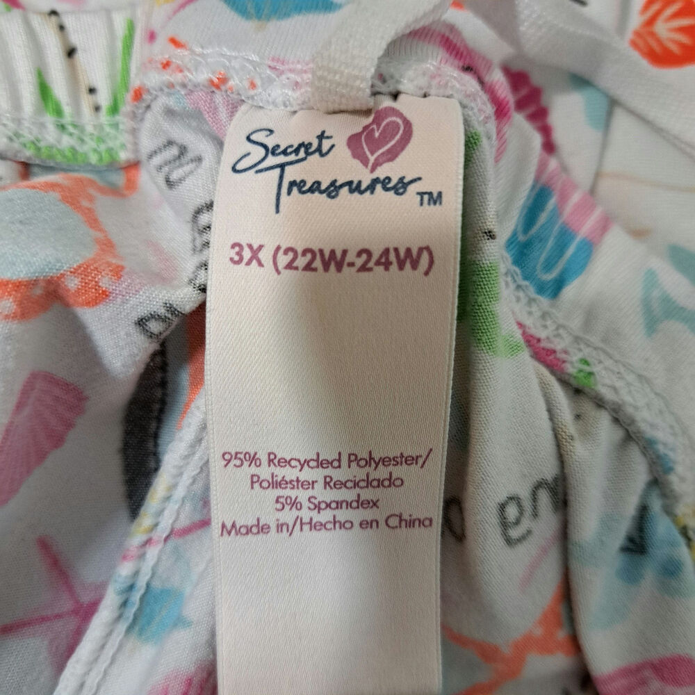 Secret Treasures Summer Themed Women's Plus 3X Pajama Set - Picture 5 of 5